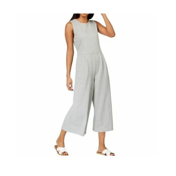 eileen fisher speckled organic cotton jumpsuit